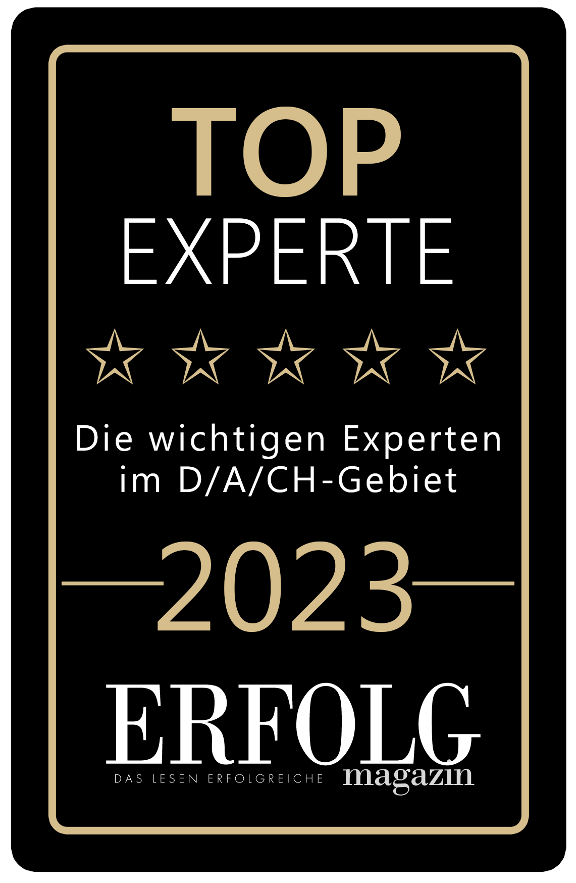 Top Experte 2023 - ERFOLG Magazin